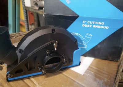 Angle grinder dust shrouds and cutting shrouds